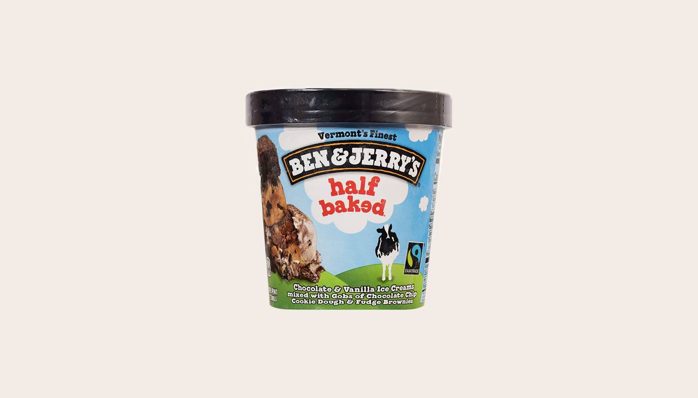 B&J Half Baked Ice Cream Pint