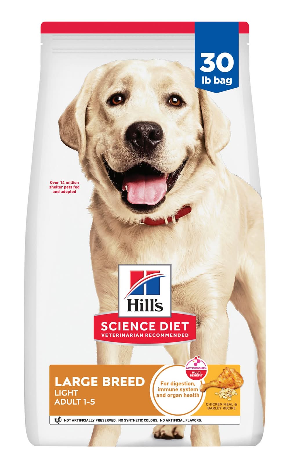 Hill's® Science Diet® Light Large Breed Adult Dry Dog Food - Chicken & Barley (Size: 30 Lb)