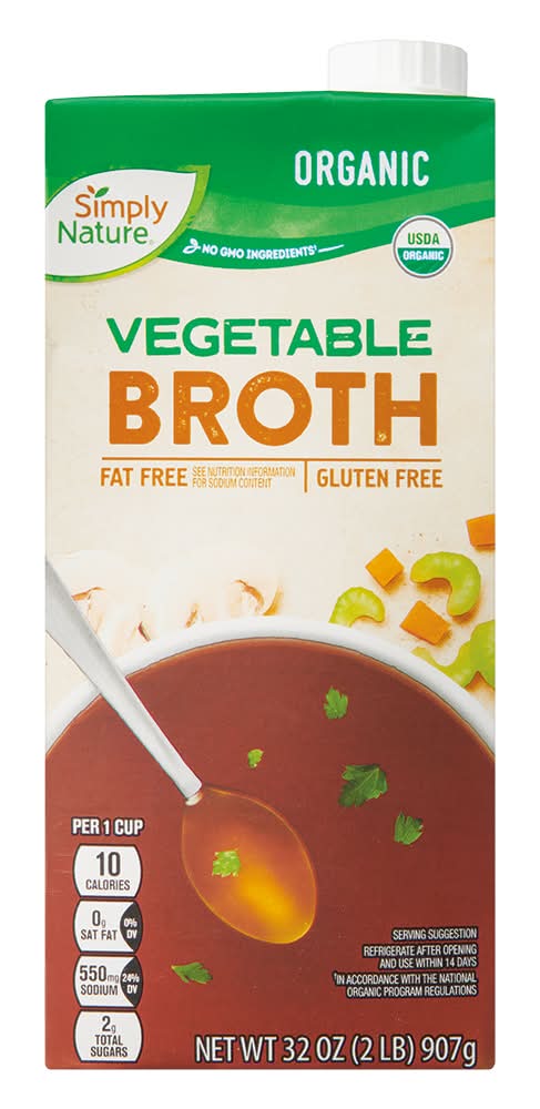 Simply Nature Organic Gluten Free Vegetable Broth (32 oz)
