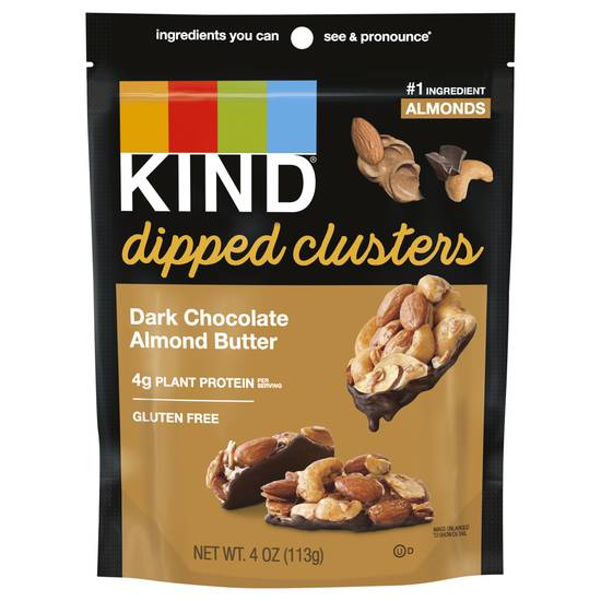 Kind Clusters Dipped Dark Chocolate Almond Butter