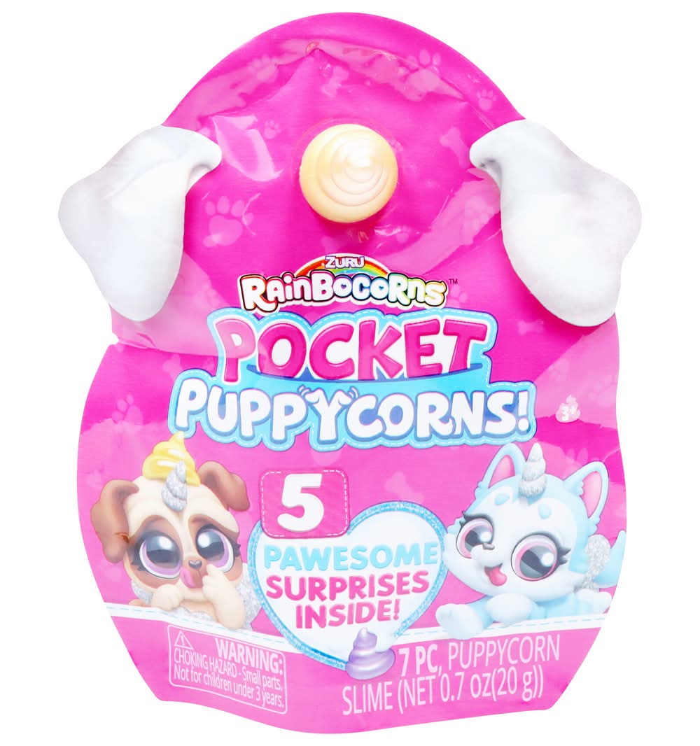 Rainbocorns Pocket Puppycorns Cute Toy Ages 3+ (7 ct)