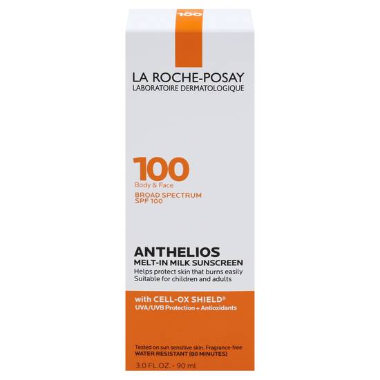 La Roche Posay Anthelios Broad Spectrum Spf 100 Melt-In Milk Body & Face Sunscreen