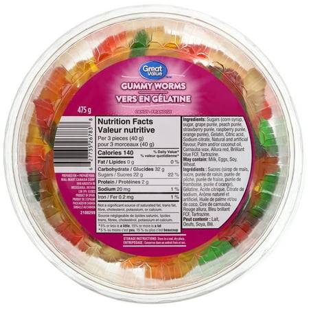 Great Value Gummy Worms Candy
