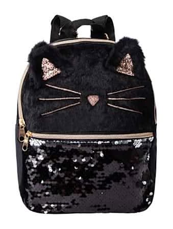 Mini Fashion Backpack Black Cat