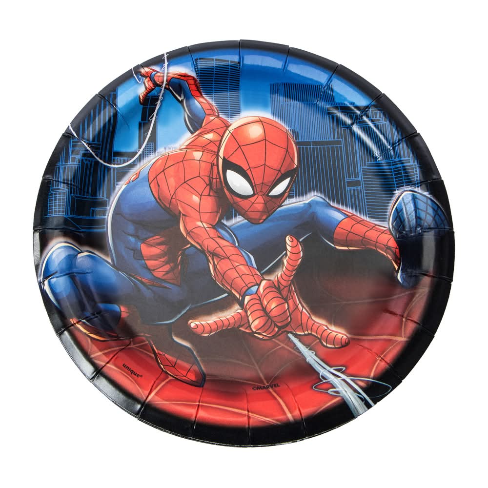 Marvel Spider-Man Party Plates 8-Pack Spider-Man
