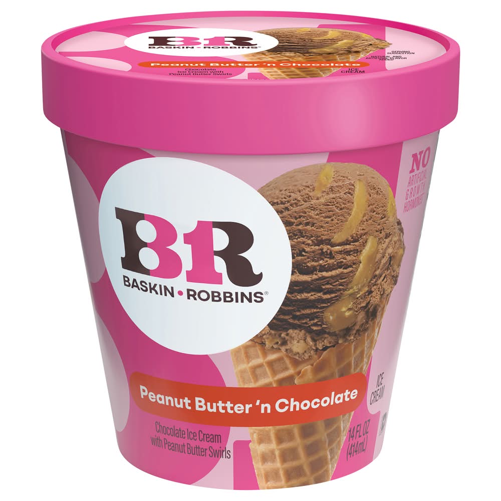 Baskin-Robbins Ice Cream, Peanut Butter 'N Chocolate (14 fl oz)
