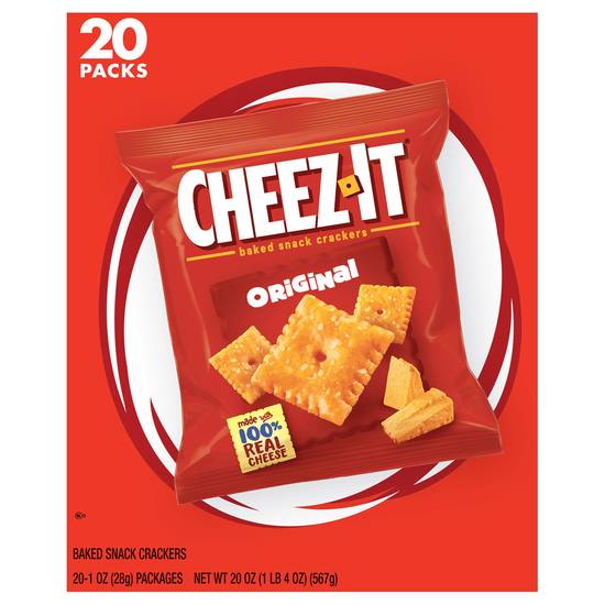 Cheez-It Baked Original Snack Cracker (20 ct)
