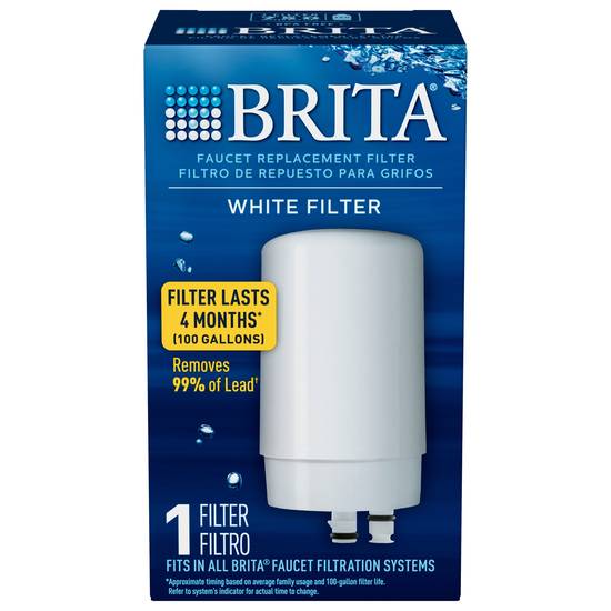 Brita Tap Water Faucet White Filter (1 ct)