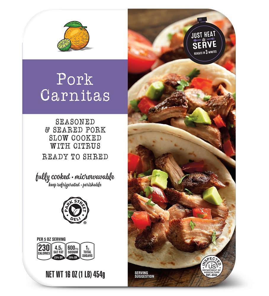 Park Street Deli Fully Cooked Seasoned Pork Carnitas (16 oz)