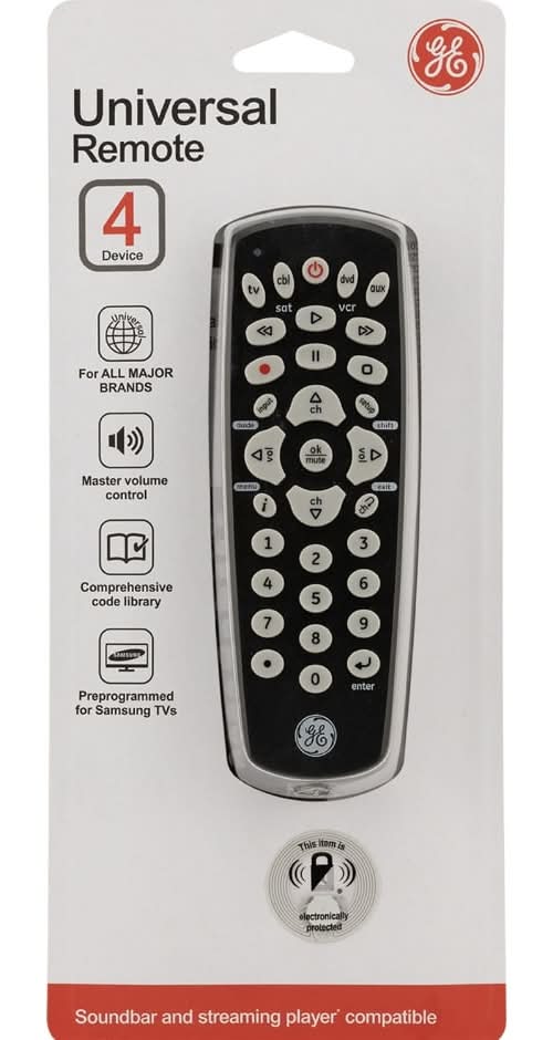 General Electric Universal Remote Control, Black