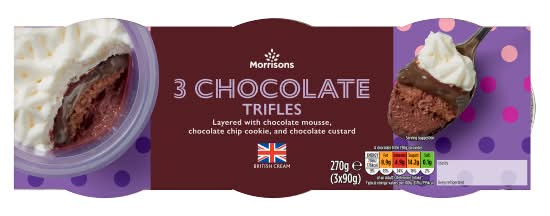 Morrisons Chocolate, Trifles (3 x 90g)