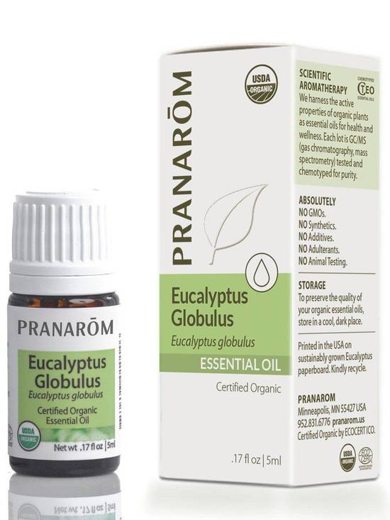 Pranarom Organic Eucalyptus Globulus Essential Oil (0.2 fl oz)