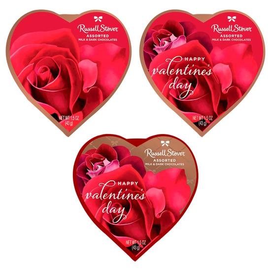 Russell Stover Assorted Chocolates Photo Heart (3 ct)