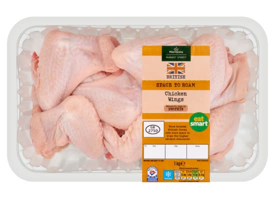 Morrisons British Chicken Wings (1kg)