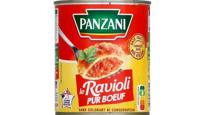 Panzani Ravioli pur boeuf français Plat cuisiné de 800g