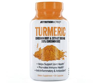 Nutrition Works Turmeric With Curcumin Root Capsules (90 ct)