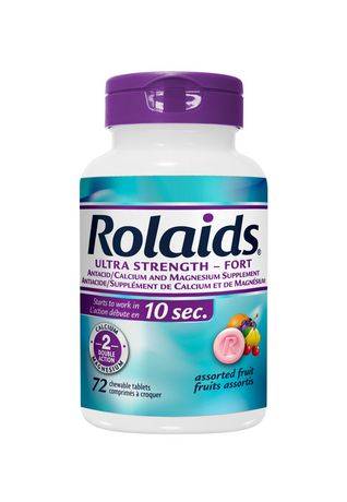 Rolaids Ultra Strength Antacid Assorted Fruit Tablets (72 units)