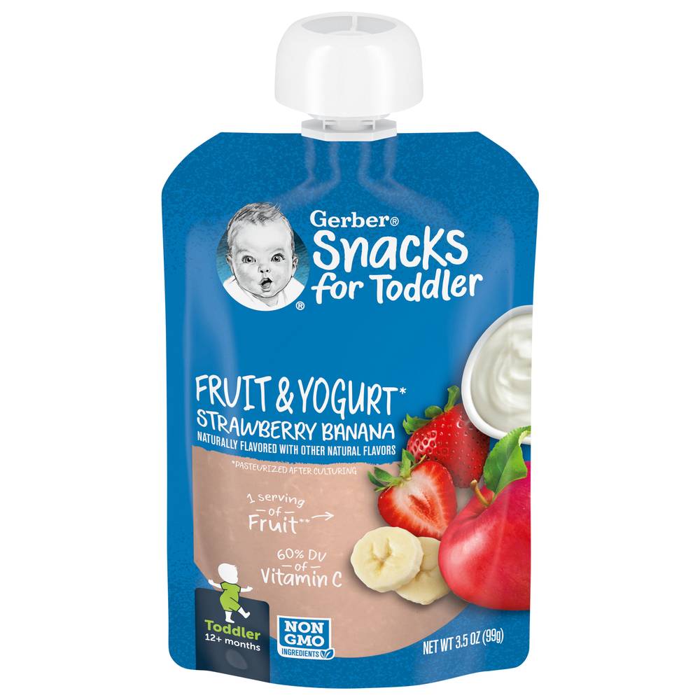 Gerber Toddler 12+ Months Strawberry Banana Fruit & Yogurt (3.5 oz)