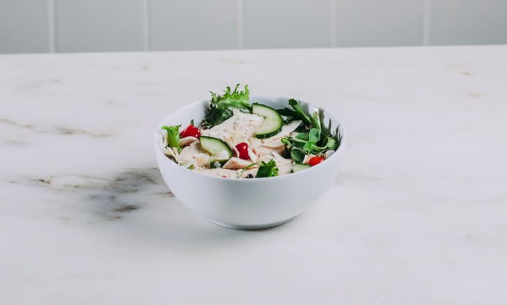 Snack salada de frango