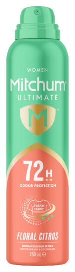 Mitchum Floral Citrus, Women, Ultimate Antiperspirant & Deodorant (250ml)