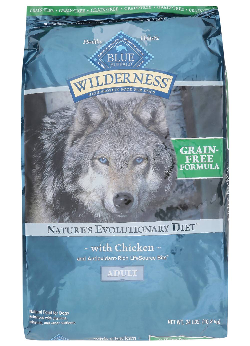 Blue Buffalo Grain-Free Natural Chicken Recipe Adult Dog Food (24 lbs)