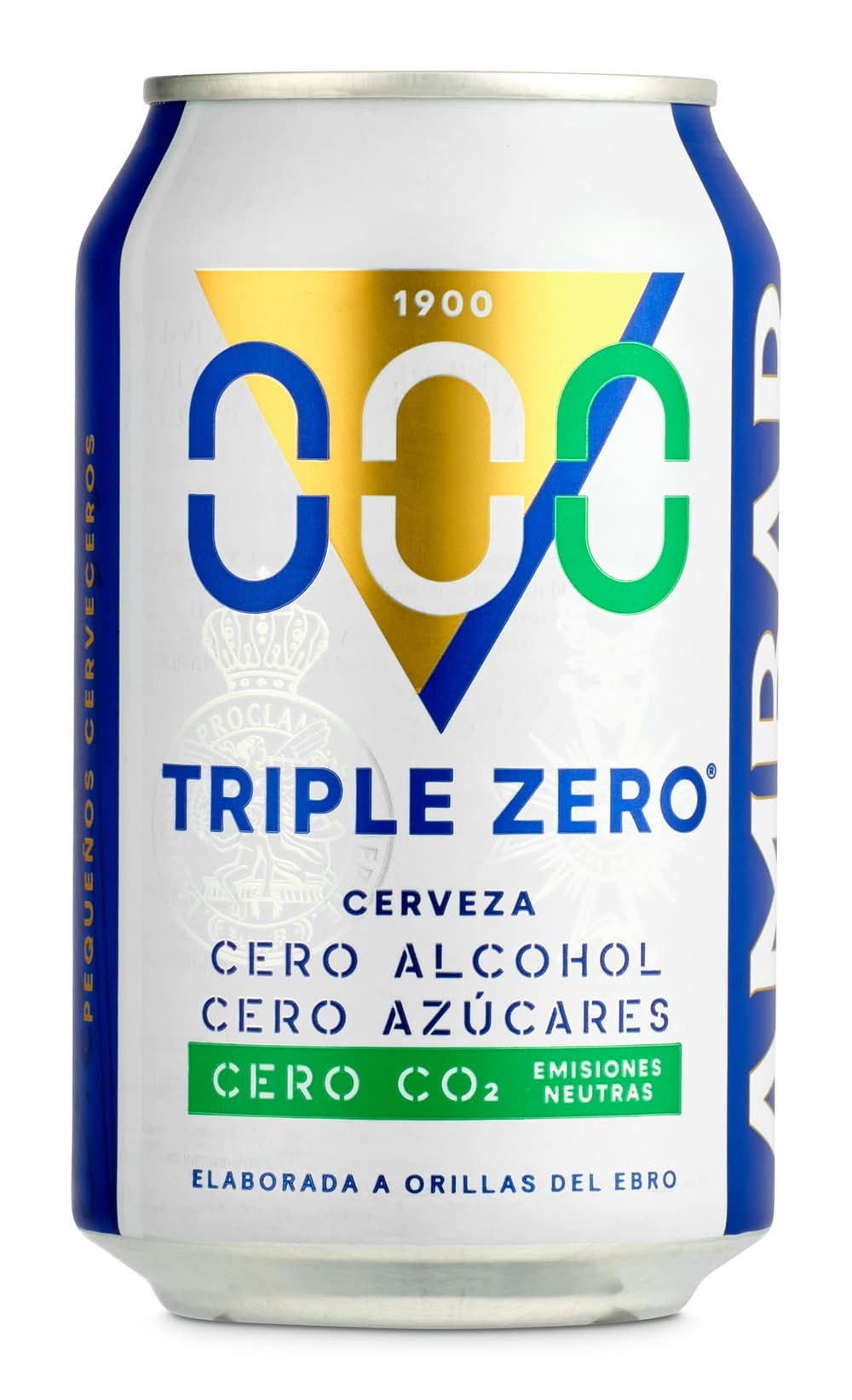 Cerveza Triple Zero Ambar Lata 33 Cl