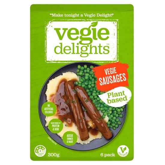 Vegie Delights Plant Based Vegan Sausages 300g