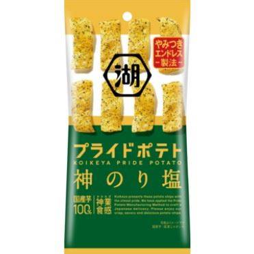 湖池屋 スリムバッグ プライドポテト ひとくち 神のり塩 (30g)