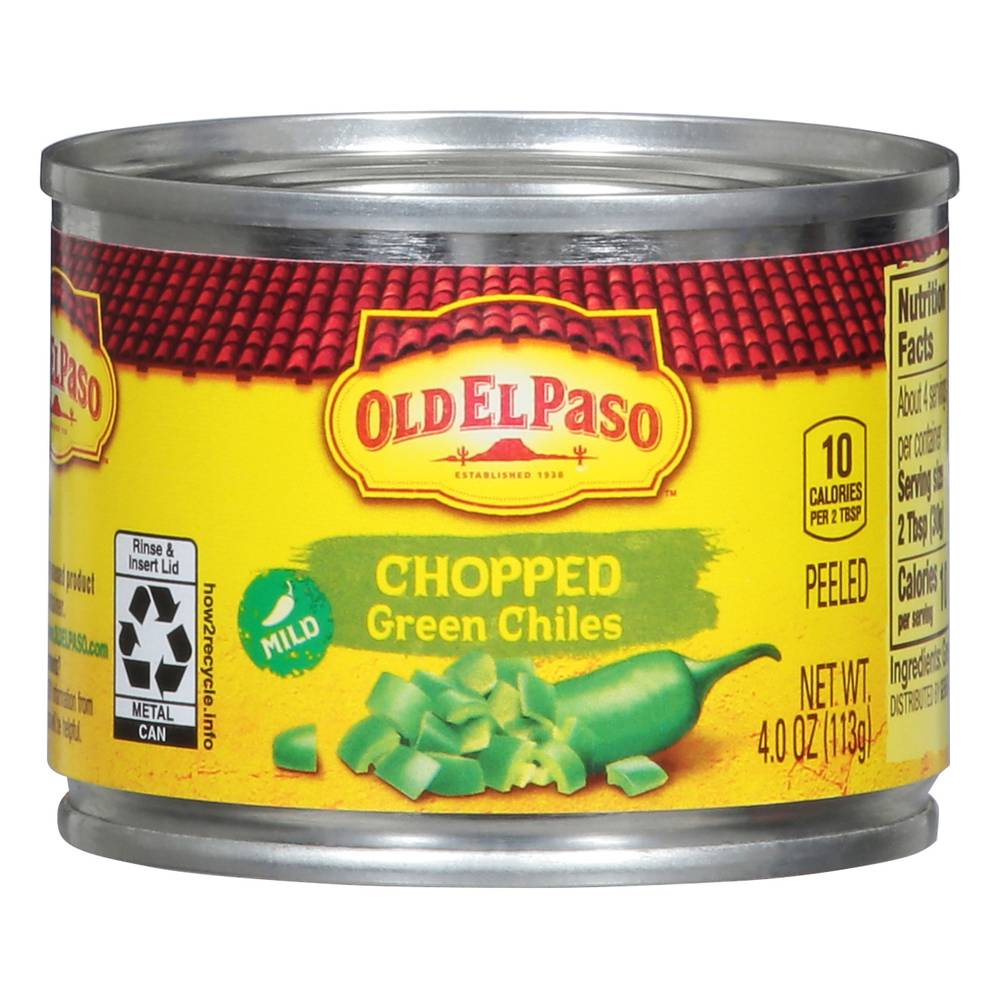 Old El Paso Mild Peeled Chopped Green Chiles (4 oz)