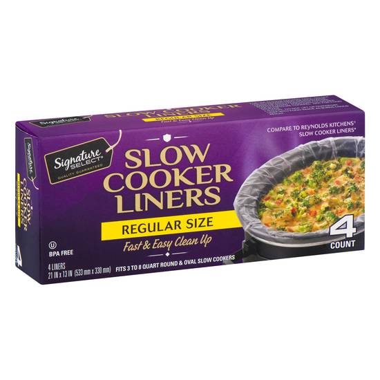 Signature Select Regular Size Slow Cooker Liners (4 count)