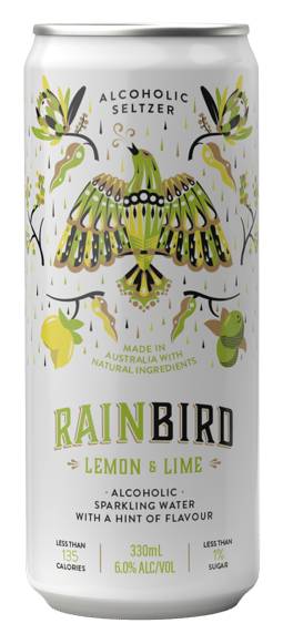 Rainbird Seltzer Lemon & Lime 6% 24X330Ml