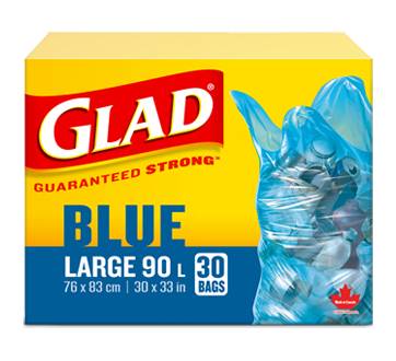 Glad Easy-Tie Recycling Bags Large (30 units)