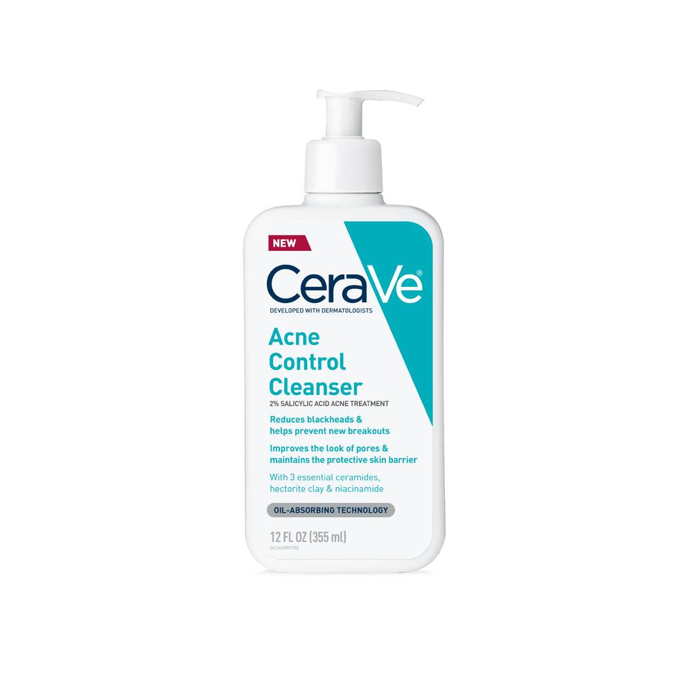 Cerave Acne Control Cleanser Face Wash - 12 Fl Oz