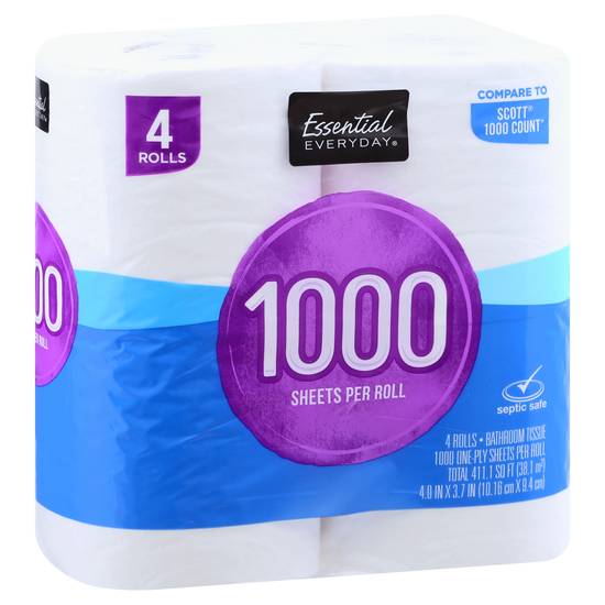 Essential Everyday Bathroom Tissue (4 ct)
