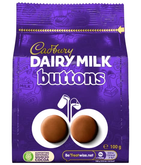 Cadbury Dairy Milk Buttons Chocolate Bag (100g)