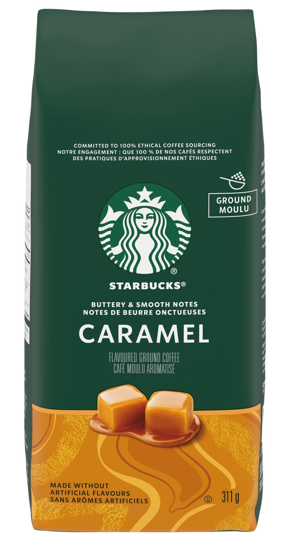 Starbucks Ground Coffee, Caramel (311 g)