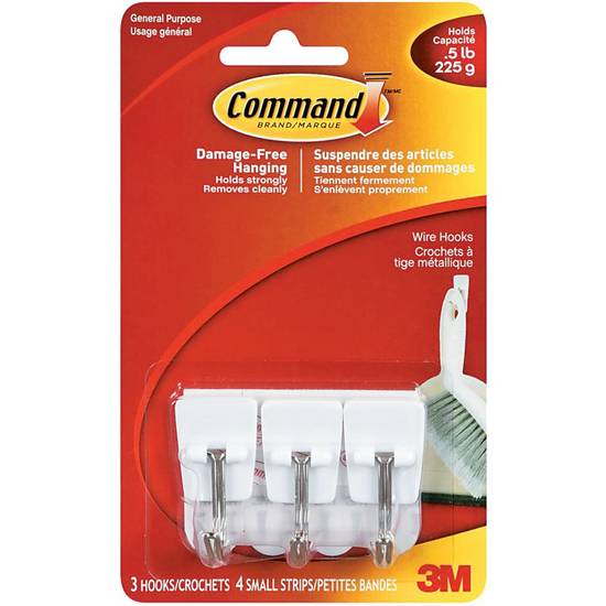 3M Command Utensil Hooks, Small (6 ea)
