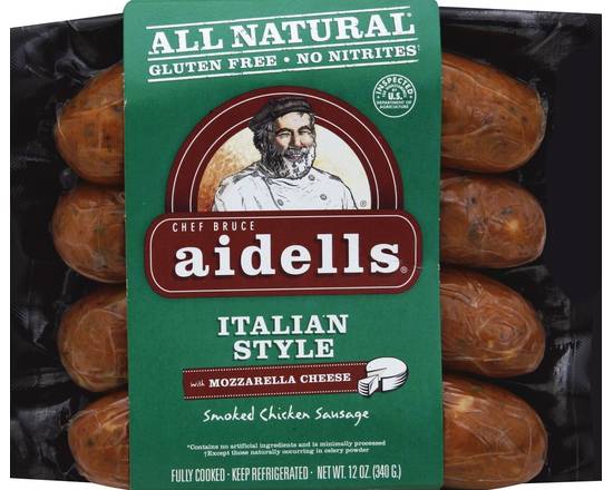 Aidells · Italian Style Sausage with Mozzarella Cheese (12 oz)