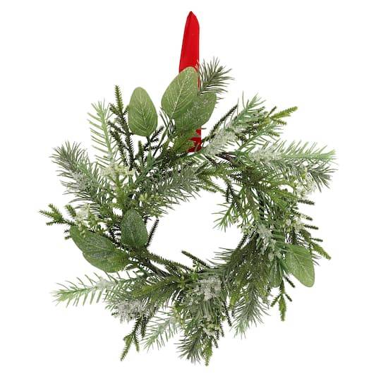 Ashland Icy Pine Mini Wreath, 12"