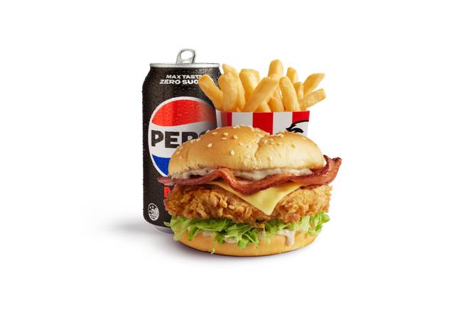 Original Crispy Bacon & Cheese Burger Combo