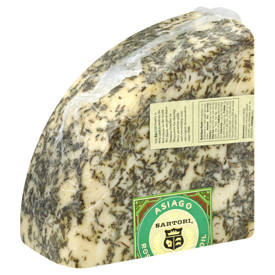 Sartori Asiago Cheese With Rosemary & Olive Oil (5 lbs)