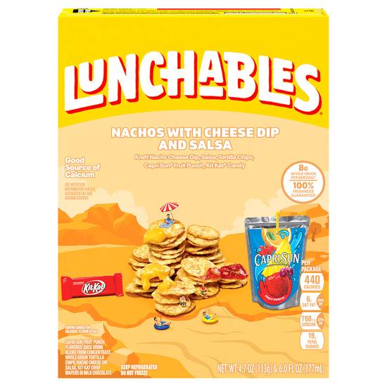Lunchables Nachos Cheese Dip & Salsa Snack pack