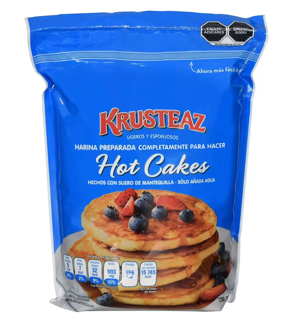 Krusteaz · Harina preparada completamente para hacer hot cakes (4,53 kg)