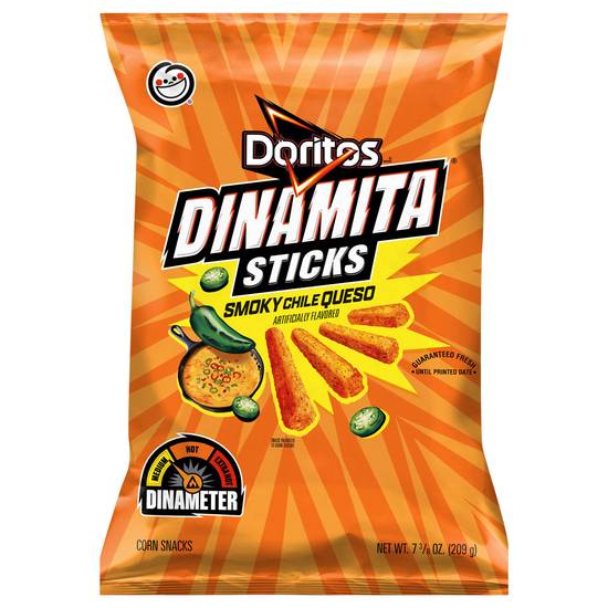 Dinamita Tortilla Chips (smoky chile queso )