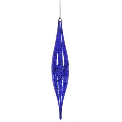 13" Purple Mercury Rain Drop Ornament. Comes 2 per Bag.