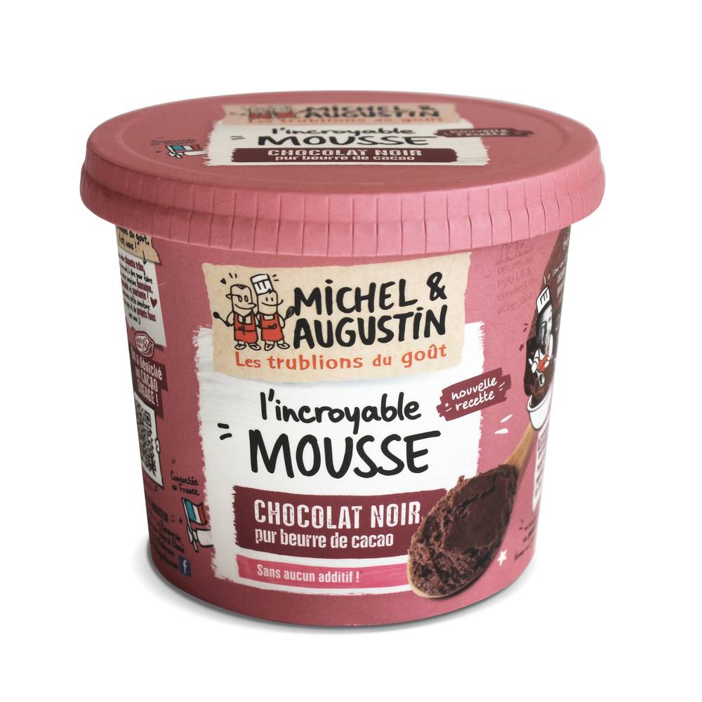 Michel et Augustin - L'incroyable mousse, chocolat noir (245g)