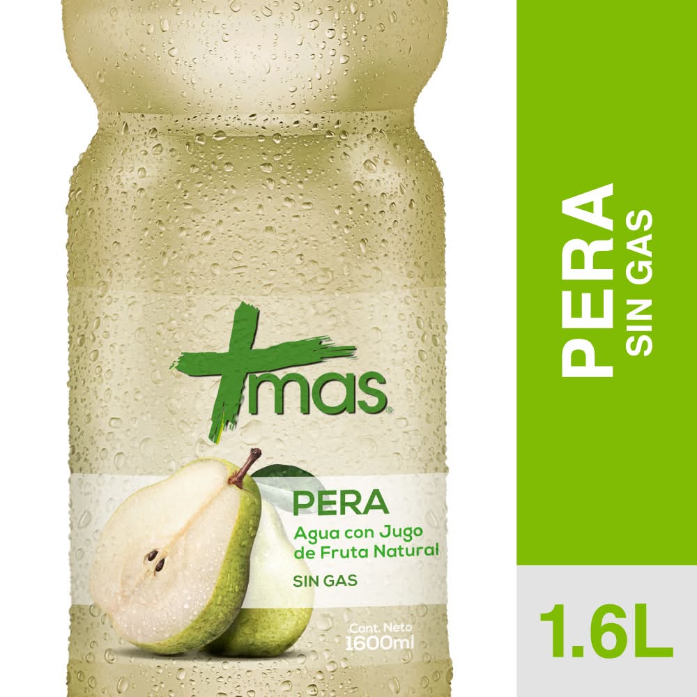 MAS · Agua saborizada sin gas - Pera (1,6 L)