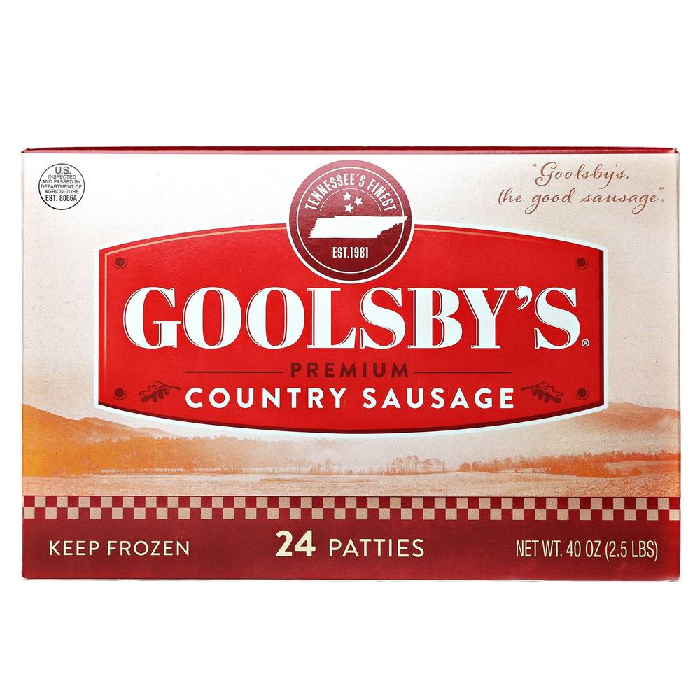 Goolsby's Premium Country Sausage Patties (1.6 oz, 24 ct)