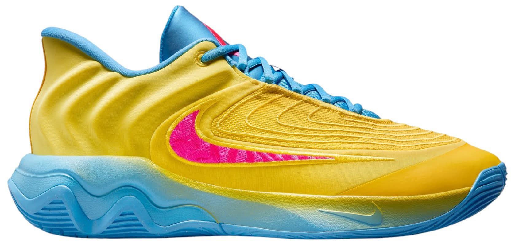 Nike Giannis Immortality 4 Basketball Shoes (Lightening/Hyprpnk/Uniblu, M11.0/W12.5)