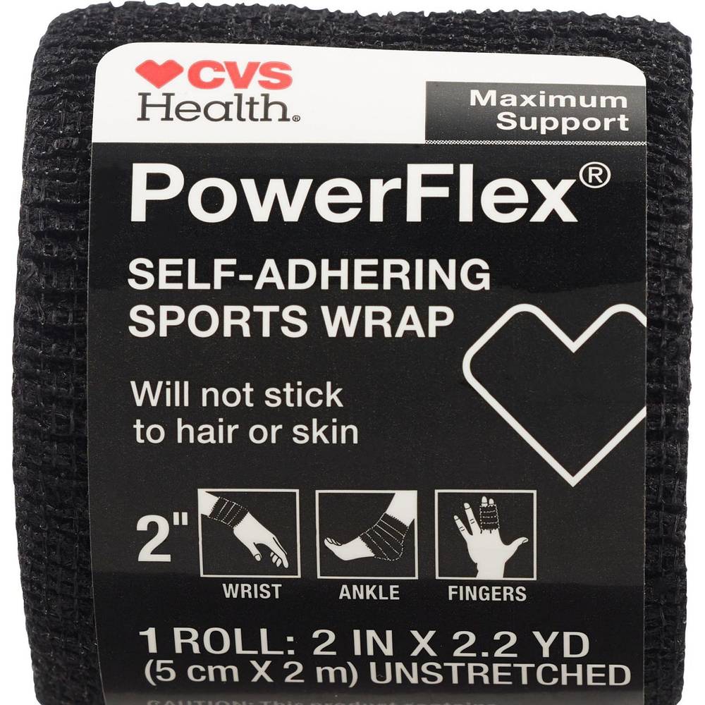 CVS Health Maximum Strength Self-Grip Athletic Tape, Black